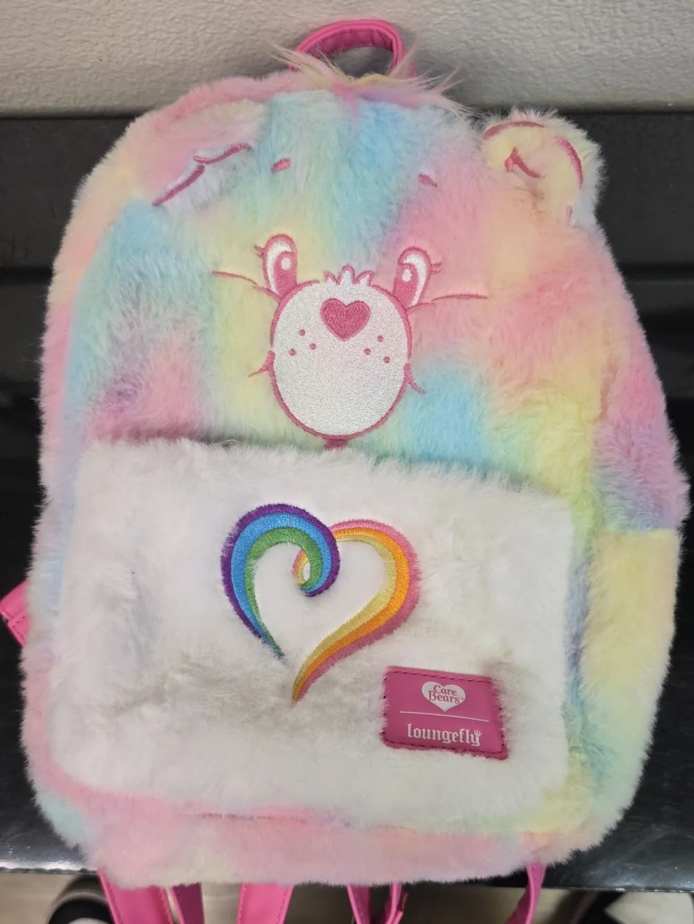 Loungefly Care Bears Togetherness Bear Plush Mini Backpack